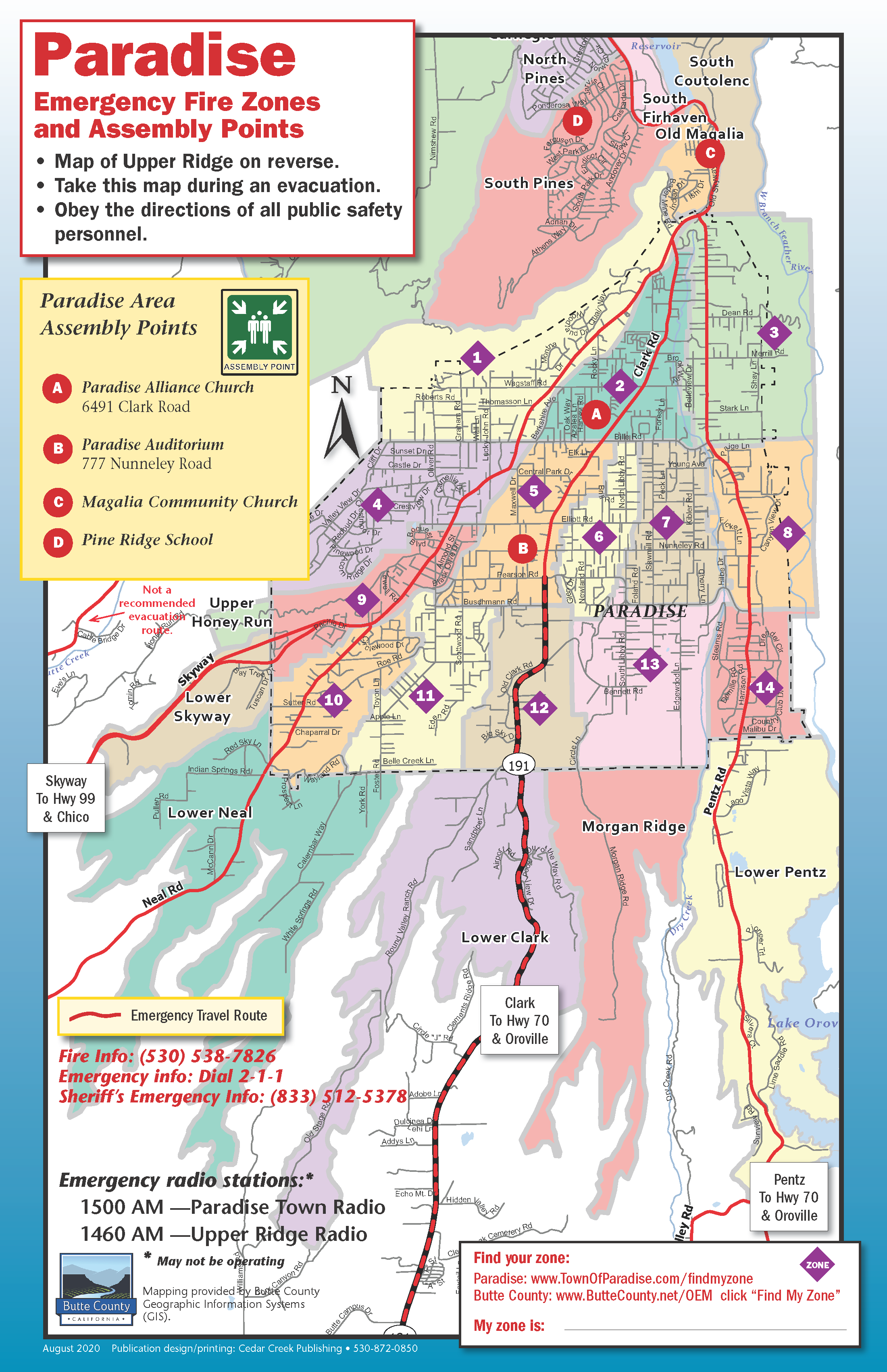 Paradise Evacuation Map | Paradise, CA