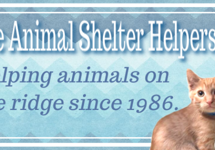 Paradise Animal Shelter Helpers helping animals on the ridge since 1986.