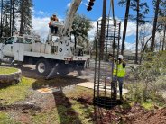 EWS framework being put into the ground