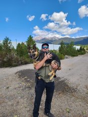 Photo of Officer Trenton Eidhammer and K-9 Phoenix