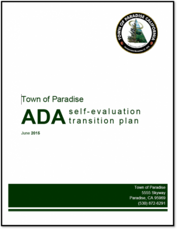 ADA Self Evaluation and Transition Plan Cover Page