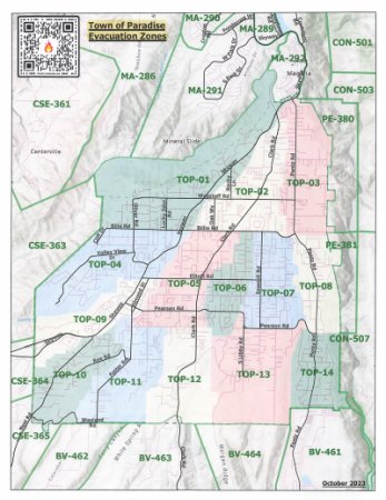 Map of the Town of Paradise