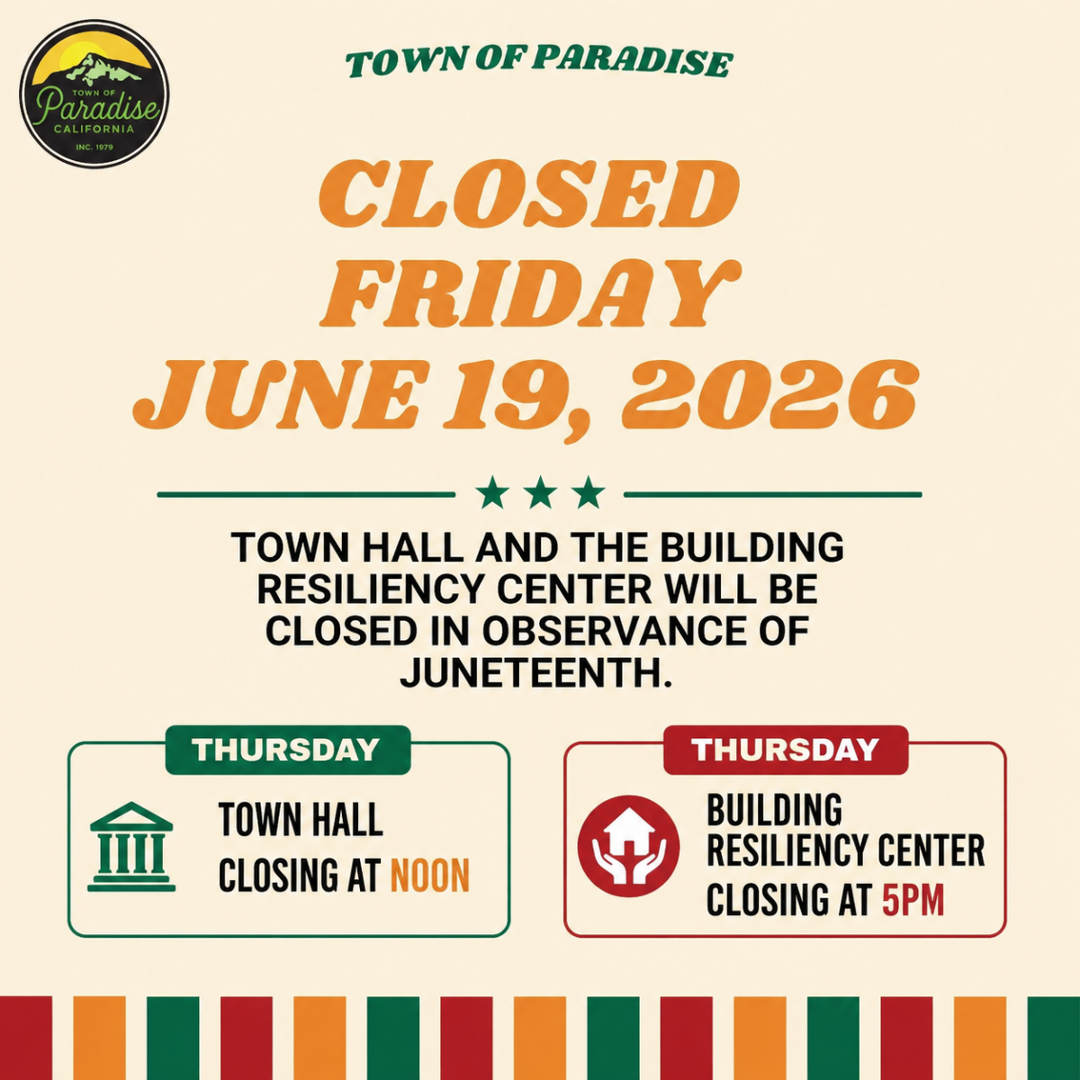 Juneteenth Closed