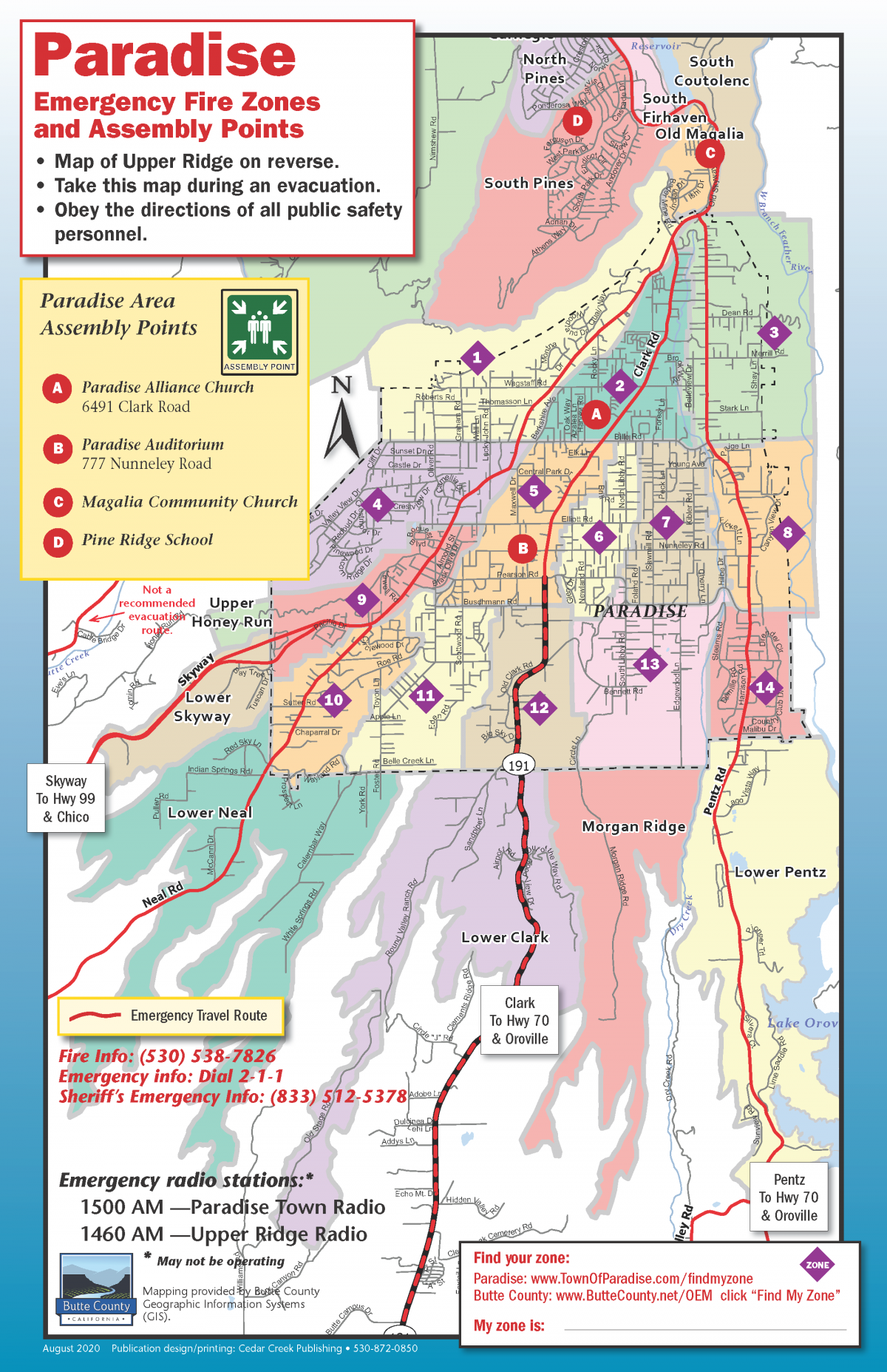 Evacuation Routes Map