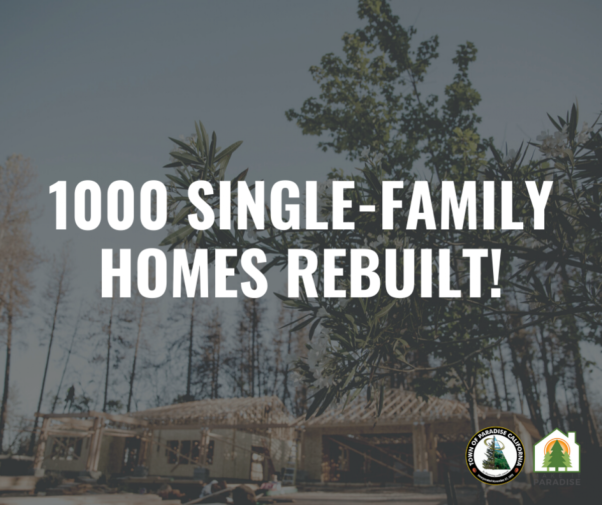 1000 Single-Family Homes Rebuilt!