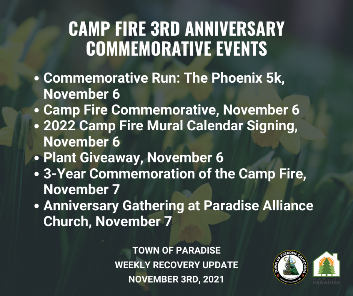 Camp Fire 3rd Anniversary Commemorative Events